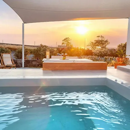 Wonderful Santorini House Mezzo Honeymoon Private Pool Sea Views *