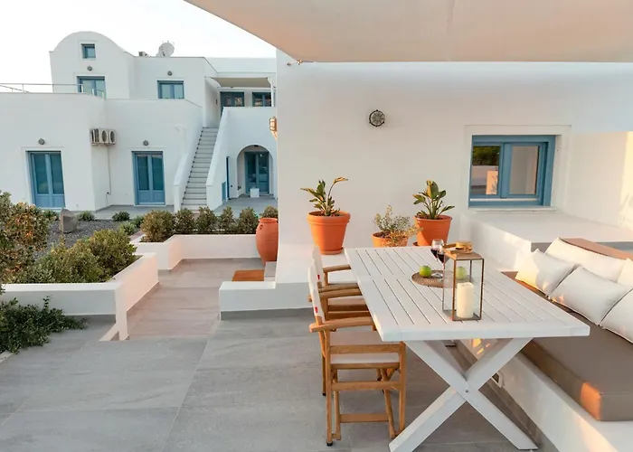 ヴィラ Wonderful Santorini House Mezzo Honeymoon Private Pool Sea Views